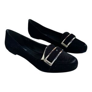 Rachel Zoe Velvet Loafer Black Sz 8.5